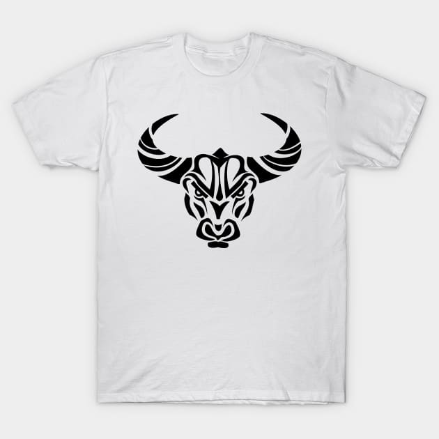 Bull Head T-Shirt by Kopirin